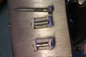 Why are nails not the best option for repairing door stops?